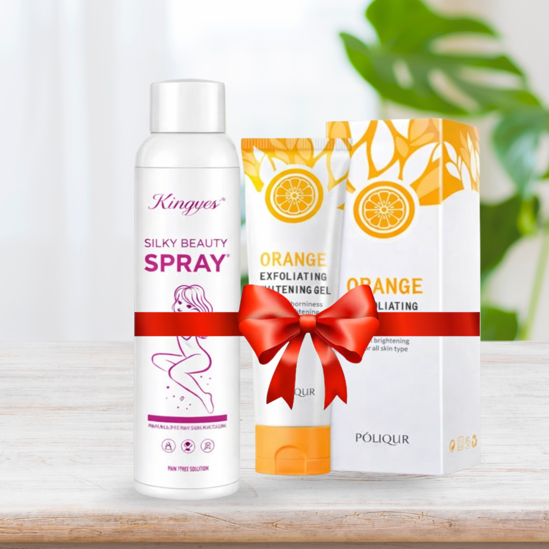 Hair Removal Spray+Orange Whiting Gel